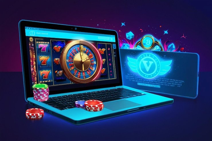 Interface penempatan taruhan di meja French Roulette